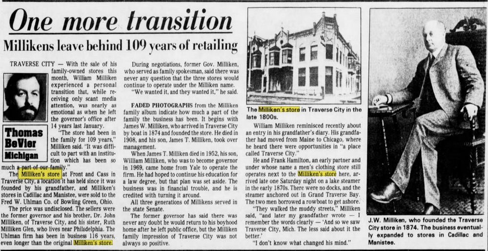 Millikens - July 1983 Article